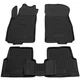 Автомобильные коврики в салон на Chevrolet AVEO 11- 4шт черные Avto-Gumm Шевроле Авео АМ0014550 - изображение 1