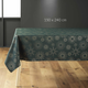 Скатертина Douceur d'intérieur Pampille з золотим візерунком темно-зелена 150 x 240 см (3574387231700) - зображення 2