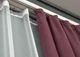 Комплект штор VR-Textil Микровелюр Petek 100х270 2шт и Тюль 400х270 1490ш-1153т Пурпурный с белым 71-034/2 - изображение 8