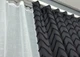 Комплект штор VR-Textil Лен Букле 150х270 2шт и Тюль 500х270 1810ш-115т Графитовый с белым 71-038/4 - изображение 8