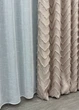 Комплект штор VR-Textil Лен Букле 150х270 2шт и Тюль 400х270 1813ш-115т Пудровый с белым 71-039/3 - изображение 8
