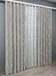Комплект штор VR-Textil Жаккард Мрамор 100х270 2шт и Тюль 300х270 1124ш-1400т Светло-серый с белым 71-058/1 - изображение 3