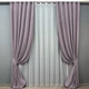 Комплект штор VR-Textil Микровелюр Petek 150х270 2шт и Тюль 400х270 1493ш-1153т Лавандовый с белым 71-054/3 - изображение 1