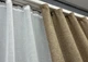Комплект штор VR-Textil Лен Мешковина 200х270 2шт и Тюль 500х270 1768ш-115т Миндальный с белым 71-052/6 - изображение 8