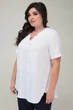 Туніка з V-подібним вирізом та коротким рукавом All Posa 3XL Білий (ap2940#17875) - изображение 4