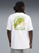 Футболка для баскетбола длинная мужская Puma Playoff Series 63290201 M White с принтом (4069157818629) - изображение 1
