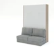 Шкаф-Кровать-Диван Smartmebel MIRA SOFA PLUS 160 (160 см х 200 см Нимфея Альба, Дуб Сонома ) (N 100-10) - изображение 1