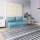 Шкаф-Кровать-Диван Smartmebel MIRA SOFA PLUS 160 (160 см х 200 см Нимфея Альба, Дуб Сонома ) (N 100-10) - изображение 5