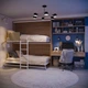 Двухъярусная Шкаф-Кровать Smartmebel MOON (90 см х 190 см Кашемир) (N 100-29:V) - изображение 6