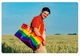 Водонепроницаемая подарочная сумка Радужный ЛГБТ для покупок Rainbow LGBT IKEA, 71 л - изображение 2