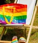 Водонепроницаемая подарочная сумка Радужный ЛГБТ для покупок Rainbow LGBT IKEA, 71 л - изображение 6