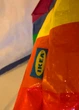 Водонепроницаемая подарочная сумка Радужный ЛГБТ для покупок Rainbow LGBT IKEA, 71 л - изображение 7