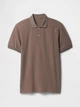 Поло длинное мужское GAP 343980212 S Коричневое (1159843181) - изображение 4
