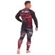 Костюм компрессионный мужской рашгард лонгслив и штаны VNM OKINAWA 9504-9604 2XL Черный-красный - изображение 2