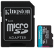 Карта пам'яті Kingston microSD 128GB C10 UHS-I U3 A2 V30 + SD (SDCG4/128GB) (7120094) - изображение 1