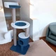 Компактный комплекс когтеточка с домиком гамак для котов, кошки 140*60*50см - изображение 7
