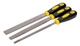 Рашпили по дереву MASTERTOOL 200 мм набор 3 шт плоский/круглый/полукруглый 06-0330 - изображение 1