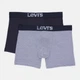 Набір трусів боксерів чоловічих бавовняних Levi`s Men Optical Illusion Boxer Brie 701203921-027 M 2 шт Blue Combo (8720245848510) - зображення 1
