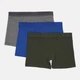 Набор трусов боксеров мужских хлопковых Levi`s Men Premium Boxer Brief 905045001-027 L 3 шт Green/Grey/Blue (8720245849302) - изображение 1