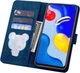 Чехол-книжка SHLab SakuraCat для Xiaomi Redmi Note 11 (микрозамша) Blue (41565-28) - изображение 2