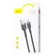 Кабель Baseus Cafule Series USB for Type-C 3м 2A (CATKLF-UG1) Gray/Black - зображення 6
