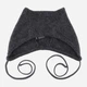 Шапка женская Malisa Мяу 15-1394-BR-264 One Size Темно-серая - изображение 3