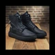 Зимние кожаные кроссовки на меху Diesel Black Wing 43 - изображение 1