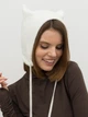 Шапка женская Malisa Мяу 15-1394-BR-12 One Size Белая - изображение 2