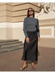Черная модная юбка FirstWoman XL черный 43436292 - изображение 1