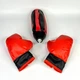 Боксерская детская груша на стойке с перчатками Punching Ball Set, набор для бокса с пружиной, насосом и регулируемой высотой для дома и улицы, спортивный тренажер для детей Красный/черный, PBSE-115 - изображение 5