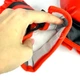 Боксерская детская груша на стойке с перчатками Punching Ball Set, набор для бокса с пружиной, насосом и регулируемой высотой для дома и улицы, спортивный тренажер для детей Красный/черный, PBSE-115 - изображение 10