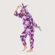 Женская кигуруми пижама взрослая и подростковая Kigurumi Единорог Ночной Фиолетовый M 155-165 см. (1076) - изображение 4