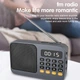 Портативный FM радиоприёмник / Bluetooth-колонка с аккумулятором цифровой LED-дисплей MP3-плеер USB / TF / Радио FM / MIC-диктофон / фонарь (цвет красный). - изображение 11