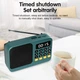 Портативный FM радиоприёмник / Bluetooth-колонка с аккумулятором цифровой LED-дисплей MP3-плеер USB / TF / Радио FM / MIC-диктофон / фонарь (цвет красный). - изображение 15