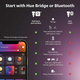Taśma LED inteligentna Philips Hue Play Gradient Lightstrip 65 cali EU (8718699784775) - obraz 4