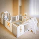 Манеж для дітей Mealux Forto Grey (арт. KD-C051 Grey / White) - изображение 2