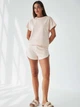 Піжама (футболка + шорти) жіноча BARWA garments 0277/278 L Персикова (2112772783260) - зображення 3