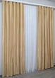 Комплект готовых штор VR-Textil Лен Парма № 1089ш Золотистый 150х270 см 2 шт (30-907) - изображение 4