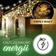 Kurtyna świetlna Springos CL0201 Sople 200 LED Ciepła biała (5907719412740) - obraz 9