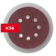 Круг шлифовальный на липучке Intertool 125 мм Р36 с отверстиями шлифкруг самозацепной 5 штук (000079485) - изображение 6
