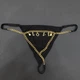 Жіночі сексуальні трусики стрінги з підвісками Sexy One Size чорний (8-213) - изображение 3
