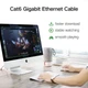 Сітковий кабель UGREEN NW102 Cat 6 U/UTP Lan Flat Cable 2m (Black)(UGR-50174) (UGR-50174) - зображення 4