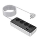 Сітковий підовжувач HOCO AC22 Sunlight 4-bit (PD30W/1C3A) desktop socket (EU/GER)(L=3M) Black (6942007636728) - зображення 4