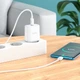 Сетевого зарядного пристрою HOCO C104A Stage single port PD20W Charger Set (Type-C to Type-C) (EU) White (6931474782915) - зображення 9