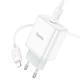 Мережевий зарядний пристрій HOCO C104A Stage single port PD20W charger set (C to iP)(EU) White (6931474782908) - изображение 3