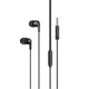 Навушники BOROFONE BM83 Craft universal earphones with mic Black (6941991101960) - изображение 1