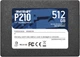 Накопичувач SSD Patriot P210 512GB 2.5" 7mm SATAIII 3D QLC (P210S512G25) - изображение 1