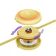 Кабель Baseus Bright Mirror 2 Series Retractable 3-in-1 Fast Charging Data Cable USB to M+L+C 3.5A 1.1m yellow (CAMJ010011) - изображение 4