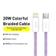 Кабель Baseus Dynamic 2 Series Fast Charging Data Cable Type-C to iP 20W 1m Purple (CALD040205) - зображення 3