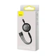 Кабель Baseus Free2Draw Retractable Crystal Fast Charging Data Cable USB M+L+C 3.5A 1.1m Cluster Black (P10368700111-02) - зображення 2